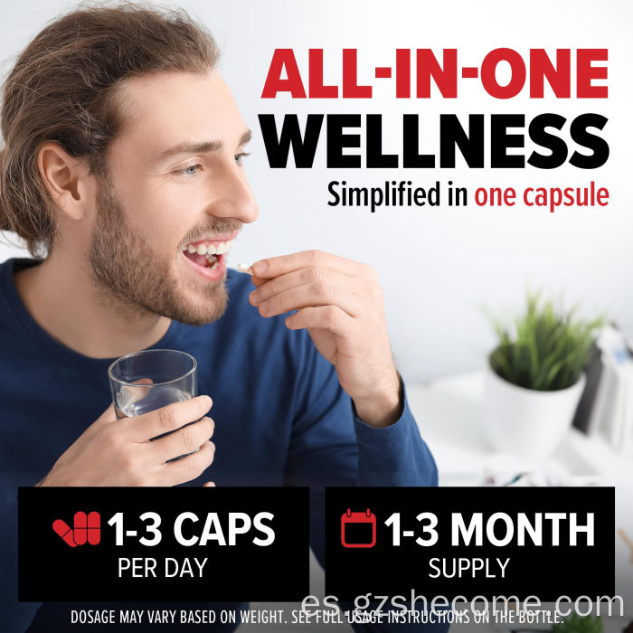 Multivitamina optimizar las cápsulas multivitaminas metiladas